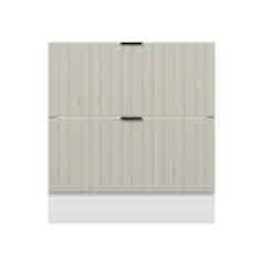 Alvinka Mutfak Modül Mbr_B Alt 2Ç 80Cm Evye Dolap Beyaz Kumtaşı Mdf