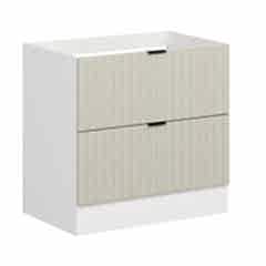 Alvinka Mutfak Modül Mbr_B Alt 2Ç 90Cm Evye Dolap Beyaz Kumtaşı Suntalam