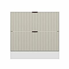 Alvinka Mutfak Modül Mbr_B Alt 2Ç 90Cm Evye Dolap Beyaz Kumtaşı Suntalam