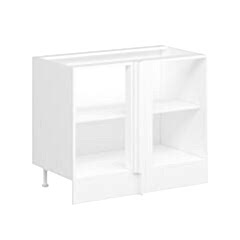 Alvinka Mutfak Modül Mbr_B Alt 1K1R 105Cm Köşe Dolap Beyaz Kumtaşı Suntalam