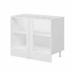 Alvinka Mutfak Modül Mbr_B Alt 1K1R 105Cm Köşe Dolap Beyaz Kumtaşı Suntalam