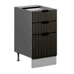 Alvinka Mutfak Modül Mbr_B Alt 3Ç1B2K Nray 45Cm Dolap Beyaz Kumtaşı Mdf