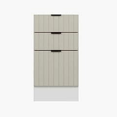 Alvinka Mutfak Modül Mbr_B Alt 3Ç1B2K Nray 45Cm Dolap Beyaz Kumtaşı Mdf