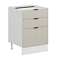 Alvinka Mutfak Modül Mbr_B Alt 3Ç1B2K Nray 60Cm Dolap Beyaz Kumtaşı Suntalam