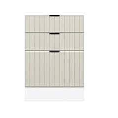 Alvinka Mutfak Modül Mbr_B Alt 3Ç1B2K Nray 60Cm Dolap Beyaz Kumtaşı Suntalam