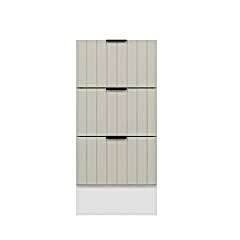 Alvinka Mutfak Modül Mbr_B Alt 3Ç Nray 40Cm Dolap Beyaz Kumtaşı Suntalam