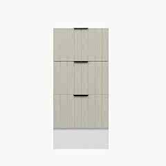 Alvinka Mutfak Modül Mbr_B Alt 3Ç Nray 40Cm Dolap Beyaz Kumtaşı Mdf