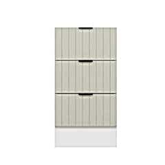 Alvinka Mutfak Modül Mbr_B Alt 3Ç Nray 45Cm Dolap Beyaz Kumtaşı Suntalam