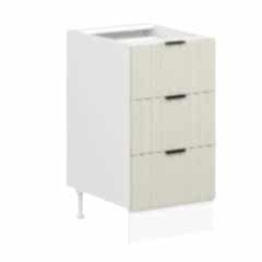 Alvinka Mutfak Modül Mbr_B Alt 3Ç Nray 45Cm Dolap Beyaz Kumtaşı Mdf