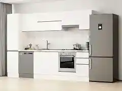 Alvinka 285X210 Cm High Gloss Mutfak Dolabı Mb-E80B45S40-1 High Gloss | Beyaz - Mdf