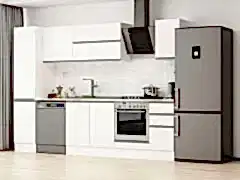 Alvinka 285X210 Cm High Gloss Mutfak Dolabı Mb-E80B45S40-2 High Gloss | Beyaz - Mdf