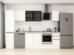 Alvinka 285X210 Cm High Gloss Mutfak Dolabı Mb-E80B45S40-3 High Gloss | Beyaz - Suntalam