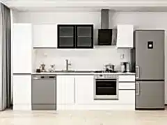 Alvinka 285X210 Cm High Gloss Mutfak Dolabı Mb-E80B45S40-3 High Gloss | Beyaz - Mdf