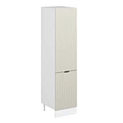 Alvinka Mutfak Modül Mbr_B 50-H210Cm Boy Dolabı Beyaz Kumtaşı Suntalam