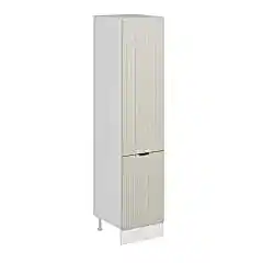 Alvinka Mutfak Modül Mbr_B 50-H222Cm Boy Dolabı Beyaz Kumtaşı Suntalam