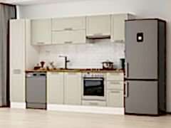 Alvinka 285X210 Cm Klasik Mebran Mutfak Dolabı Mb-E80B45S40-1 Mebran | Kumtaşı - Suntalam