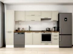 Alvinka 285X210 Cm Klasik Mebran Mutfak Dolabı Mb-E80B45S40-1 Mebran | Kumtaşı - Mdf