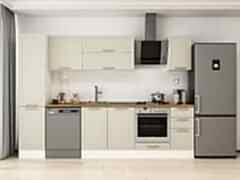 Alvinka 285X210 Cm Klasik Mebran Mutfak Dolabı Mb-E80B45S40-2 Mebran | Kumtaşı - Suntalam