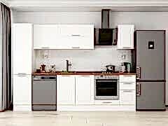 Alvinka 285X210 Cm Klasik Mebran Mutfak Dolabı Mb-E80B45S40-2 Mebran | Beyaz - Mdf