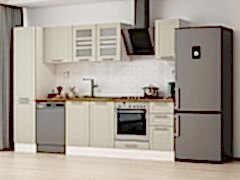 Alvinka 285X210 Cm Klasik Mebran Mutfak Dolabı Mb-E80B45S40-3 Mebran | Kumtaşı - Suntalam