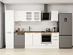 Alvinka 285X210 Cm Klasik Mebran Mutfak Dolabı Mb-E80B45S40-3 Mebran | Beyaz - Mdf