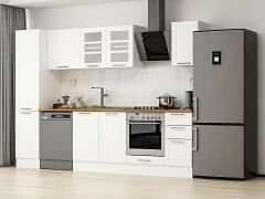 Alvinka 285X210 Cm Klasik Mebran Mutfak Dolabı Mb-E80B45S40-3 Mebran | Beyaz - Mdf