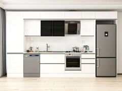 Alvinka 400X240 Cm High Gloss Mutfak Dolabı Mbb-E90B60S50-3 High Gloss | Beyaz - Suntalam