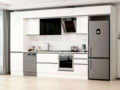 Alvinka 400X240 Cm High Gloss Mutfak Dolabı Mbb-E90B60S50-3 High Gloss | Beyaz - Mdf