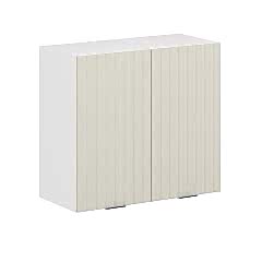 Alvinka Mutfak Modül Mbr_B Üst 2Dk1R 80-H72Cm Dolap Beyaz Kumtaşı Mdf