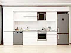 Alvinka 410X240 Cm High Gloss Mutfak Dolabı Mbb-E90B60S60-2 High Gloss | Beyaz - Suntalam