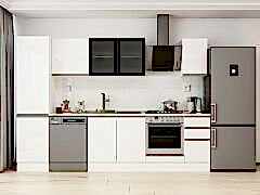 Alvinka 290X210 Cm High Gloss Mutfak Dolabı Mb-E80B50S40-3 High Gloss | Beyaz - Mdf