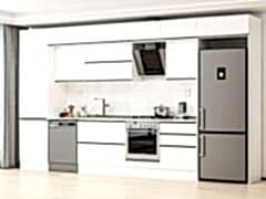 Alvinka 410X240 Cm High Gloss Mutfak Dolabı Mbb-E90B60S60-2 High Gloss | Beyaz - Mdf