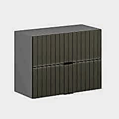 Alvinka Mutfak Modül Mbr_B Üst 2Yk1R 80-H60Cm Dolap Beyaz Kumtaşı Mdf