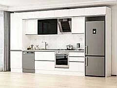 Alvinka 410X240 Cm High Gloss Mutfak Dolabı Mbb-E90B60S60-3 High Gloss | Beyaz - Mdf