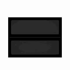 Alvinka Mutfak Modül Üst 2Yk1R 80-H60Cm Dolap Beyaz Alm Cam Suntalam