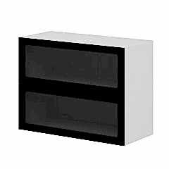 Alvinka Mutfak Modül Üst 2Yk1R 80-H60Cm Dolap Beyaz Alm Cam Suntalam