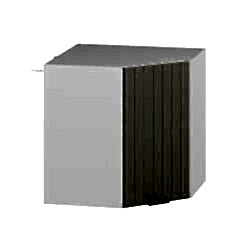 Alvinka Mutfak Modül Mbr_B Üst 1Dk1R 60-H60Cm Köşe Dolap Beyaz Kumtaşı Mdf