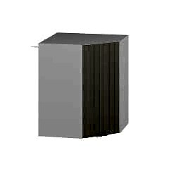 Alvinka Mutfak Modül Mbr_B Üst 1Dk1R 60-H72Cm Köşe Dolap Beyaz Kumtaşı Suntalam