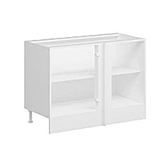 Alvinka Mutfak Modül Mbr_B Alt 1K1R 120Cm Köşe Dolap Beyaz Antrasit Suntalam