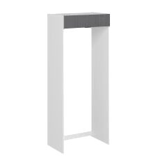 Alvinka Mutfak Modül Mbr_B 90-H222Cm Buz Dolabı Beyaz Antrasit Mdf