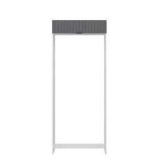 Alvinka Mutfak Modül Mbr_B 90-H222Cm Buz Dolabı Beyaz Antrasit Mdf