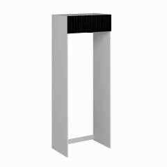 Alvinka Mutfak Modül Mbr_B 90-H240Cm Buz Dolabı Beyaz Antrasit Mdf