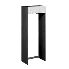 Alvinka Mutfak Modül Mbr_B 90-H240Cm Buz Dolabı Beyaz Beyaz Mdf