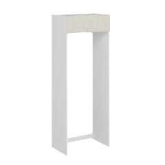 Alvinka Mutfak Modül Mbr_B 90-H240Cm Buz Dolabı Beyaz Kumtaşı Mdf