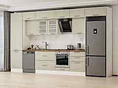 Alvinka 410X240 Cm Klasik Mebran Mutfak Dolabı Mbb-E90B60S60-3 Mebran | Kumtaşı - Suntalam