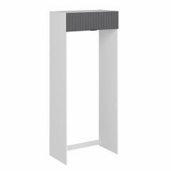 Alvinka Mutfak Modül Mbr_B 100-H240Cm Buz Dolabı Beyaz Antrasit Suntalam