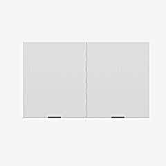 Alvinka Mutfak Modül Mbr_B Üst 2Dk1R 100-H60Cm Dolap Beyaz Beyaz Mdf