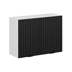 Alvinka Mutfak Modül Mbr_B Üst 2Dk1R 100-H72Cm Dolap Beyaz Antrasit Suntalam