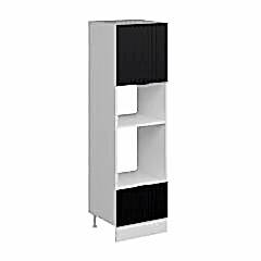 Alvinka Mutfak Modül Mbr_B 60-H210Cm Boy Ank Dolabı Beyaz Antrasit Suntalam