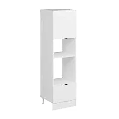 Alvinka Mutfak Modül Mbr_B 60-H210Cm Boy Ank Dolabı Beyaz Beyaz Mdf